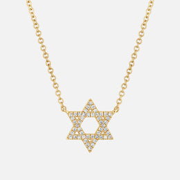 Star of David Diamond Necklace