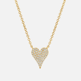 Amor Diamond Pavé Heart Pendant Necklace