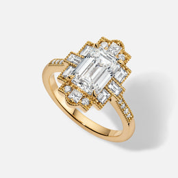 18k Yellow Gold Vintage Art Deco Semi-Mount