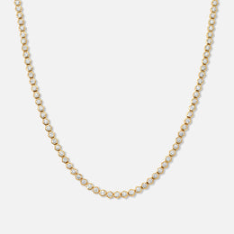 Honeycomb Diamond Tennis Necklace