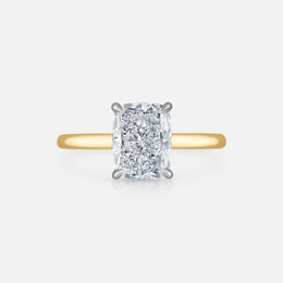 Cushion-Cut Diamond Engagement Ring in Signature Solitaire Setting
