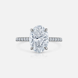 3.50 Oval in the Modern Pave with Hidden Halo
