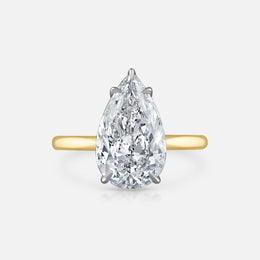 Pear-Shaped Diamond Ring in the Signature Solitaire Setting