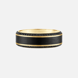 Black Diamond Men’s Wedding Band