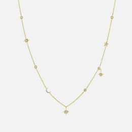 Moon & Star Eyeglass Necklace