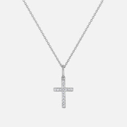 Mini Cross Diamond Necklace