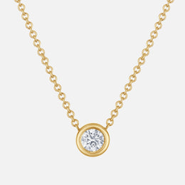 Bezel Solitaire Necklace