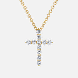 Petite Diamond Cross Necklace