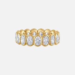 Buttercup Oval Diamond Eternity Band