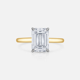 Emerald-Cut Diamond Engagement Ring in the Signature Solitaire Setting