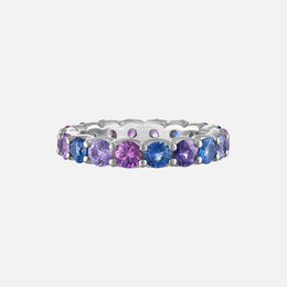 Ombre Sapphire Eternity Band