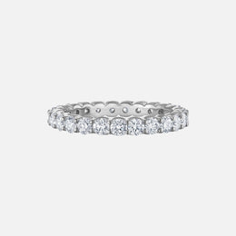 Round Natural Diamond Eternity Wedding Band