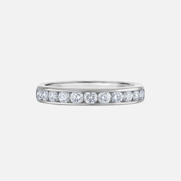 Diamond Channel Set Wedding Band