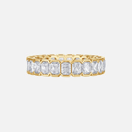 Bezel-Set Radiant Diamond Eternity Band
