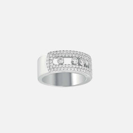 Move Noa LM Pavé White Gold Diamond Ring