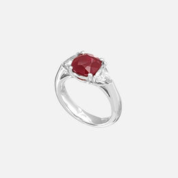 Platinum Ruby Ring