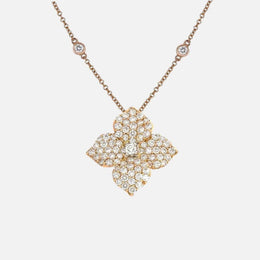 Fiore Large Diamond Flower Necklace