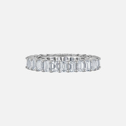 Emerald Cut Diamond Wedding Band