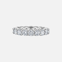Round Diamond Eternity Wedding Band