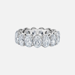 Oval Diamond Eternity Band