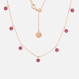 Pink Sapphire Floating Necklace