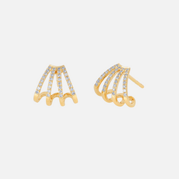 Diamond Multi-Huggie Earrings