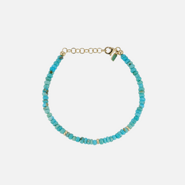 Turquoise Birthstone Bead Bracelet