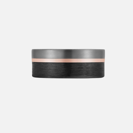 Triple Tone Band with High Polish Center
