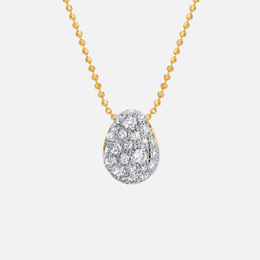 Diamond Bahia Pendant and Necklace in Yellow Gold