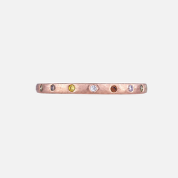 Dunes Narrow Multi-Color Diamond Band