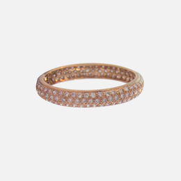 Rose Gold Eternity Tire Band