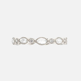 Amara White Diamond Band