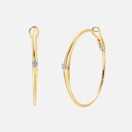 Bahia Diamond Hoop Earrings