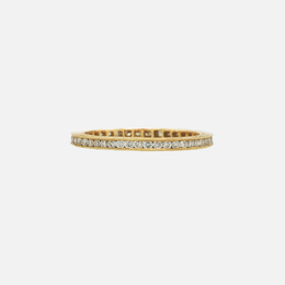 Channel White Diamond Band