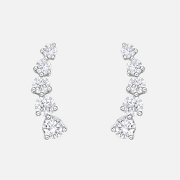 5-Stone Diamond Ear Crawlers