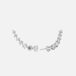 7-Stone Diamond Ear Climbers