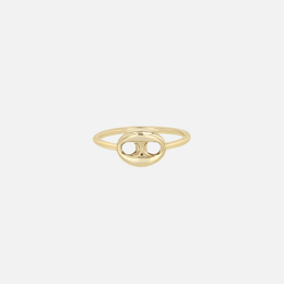14k Yellow Gold Single Large Mariner Link Ring