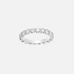 Platinum Petite Prong Diamond Eternity Band