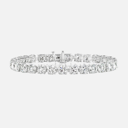 Round Diamond White Gold Tennis Bracelet