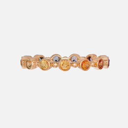 Rainbow Sapphire Petit Bubble Band