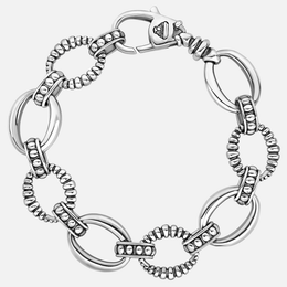 Oval Fluted Link Bracelet