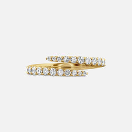 Yellow Gold Diamond Wrap Right Hand Ring