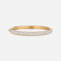 Cobblestone Collection Bangle With Pavé Diamonds