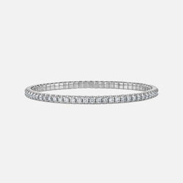 Large Diamond Stretch Tennis Bracelet