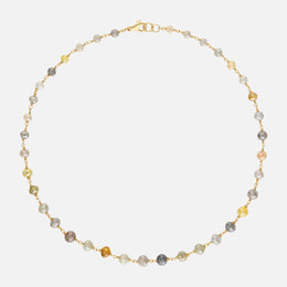 Rough Diamond Bead Necklace