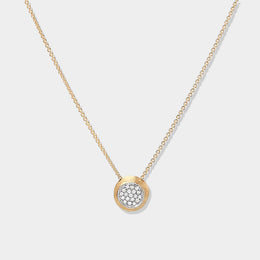 Jaipur Gold Diamond Pavé Disk Pendant