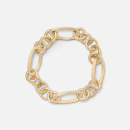 Jaipur Gold Oval & Circle Link Bracelet