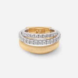 Masai Diamond Four Row Coil Ring