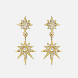 Petite Double Starburst Earrings