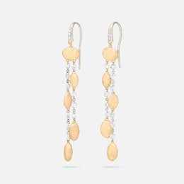 Siviglia Gold Double-Strand Earrings With Diamonds